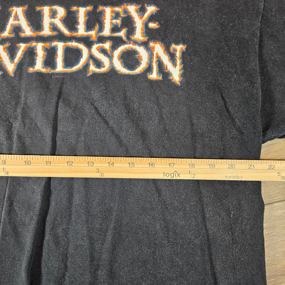 Harley Davidson Urbana IL Flame Graphic XL Hanes Beefy-T Made in USA Collectible - Picture 6 of 8